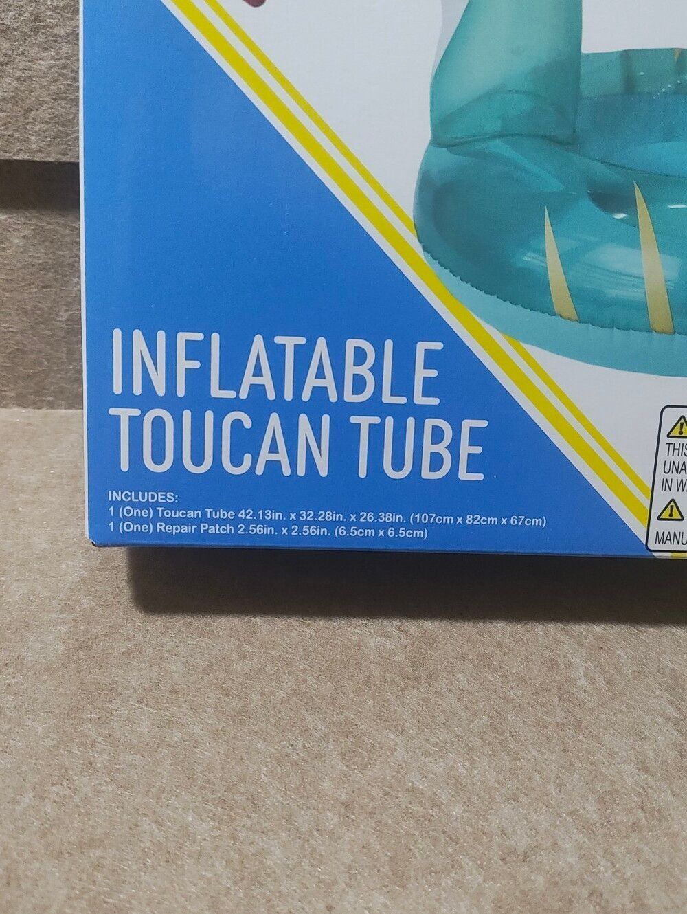 Inflatable Toucan Inner Tube Pool Float - Picture 3 of 3
